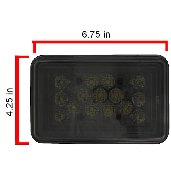 Aftermarket RE581074 Square 2300 Lumens LED Grille Light Fits John Deere 9100 9200 9300 9400 ELJ50-0370 - main